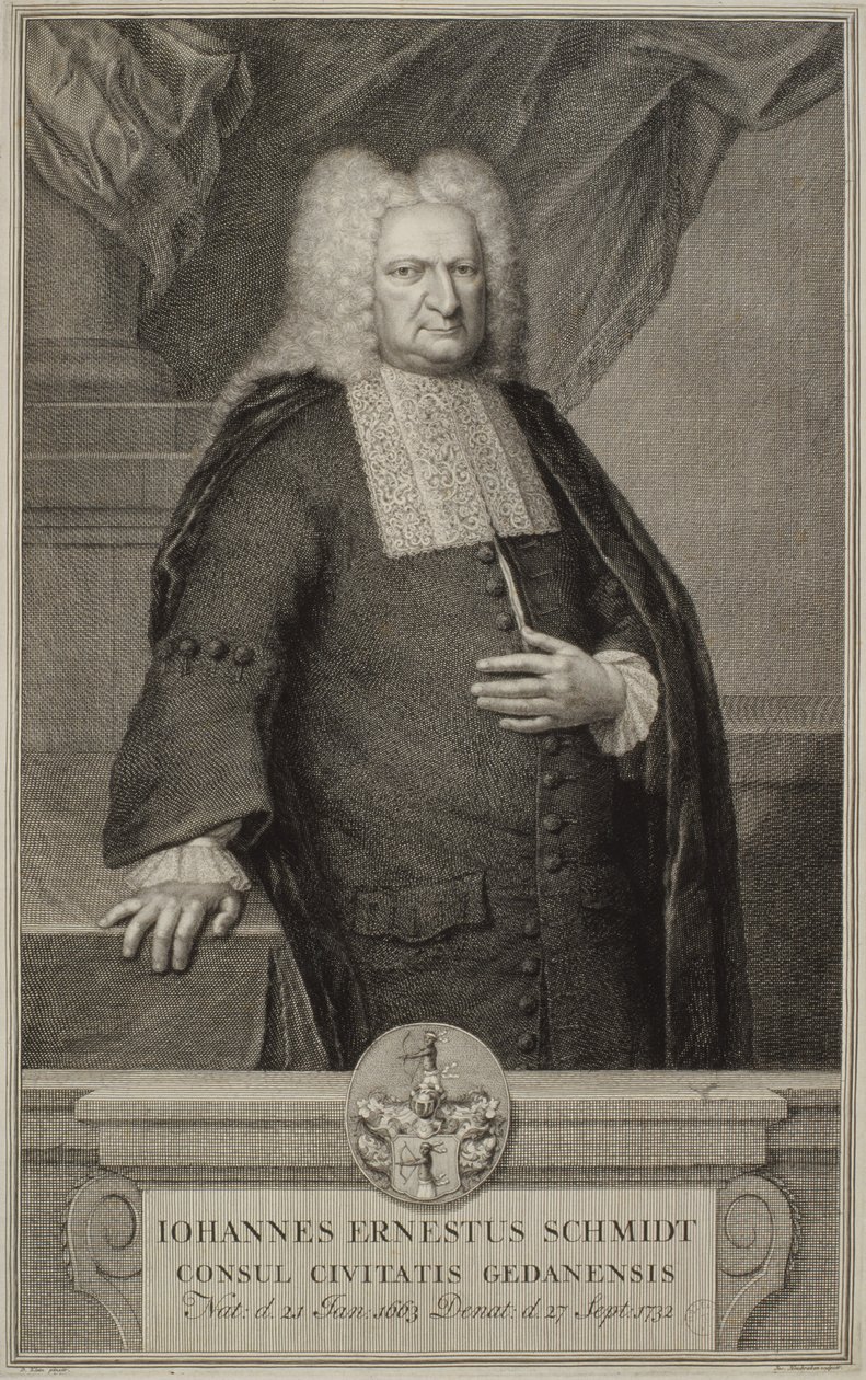 Johann Ernst Schmidt, kolem roku 1732 od Jacobus Houbracken