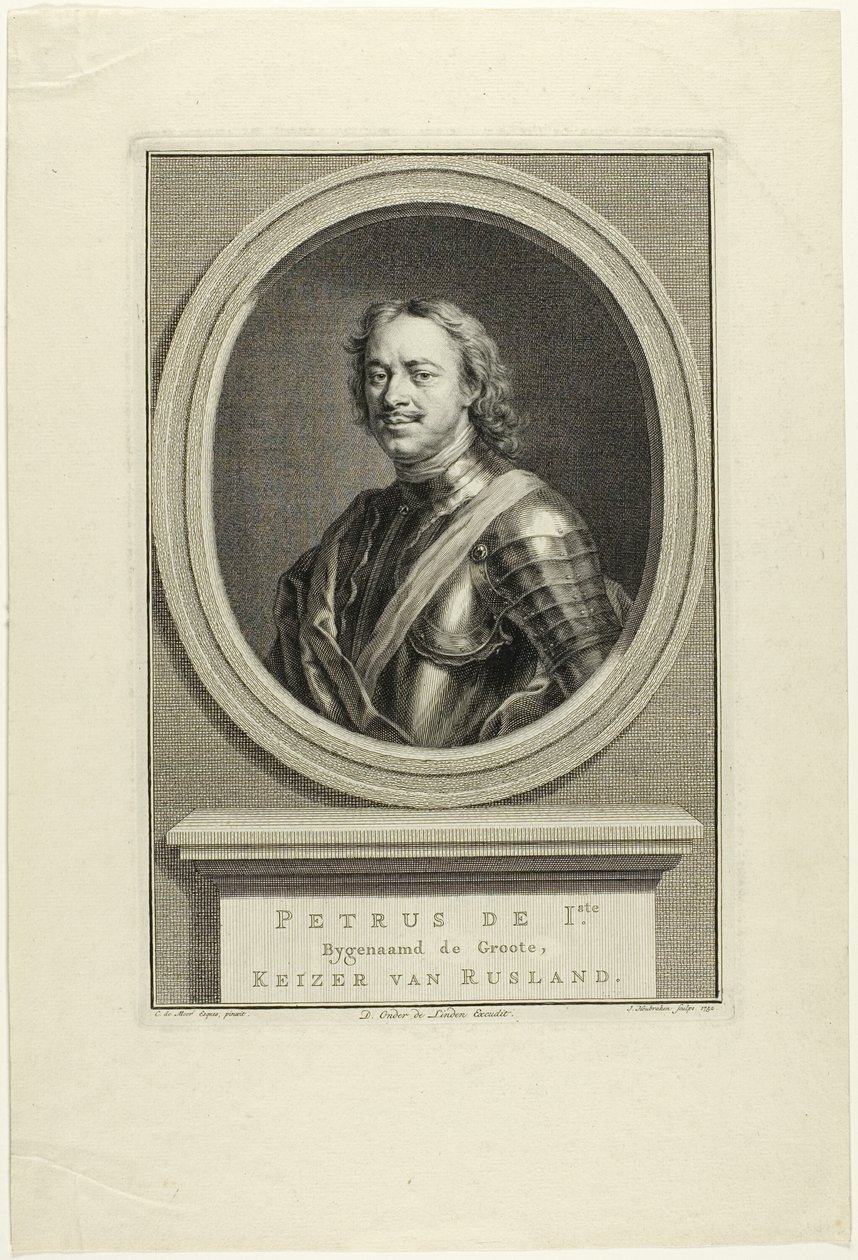 Petr I. Ruský od Jacobus Houbraken