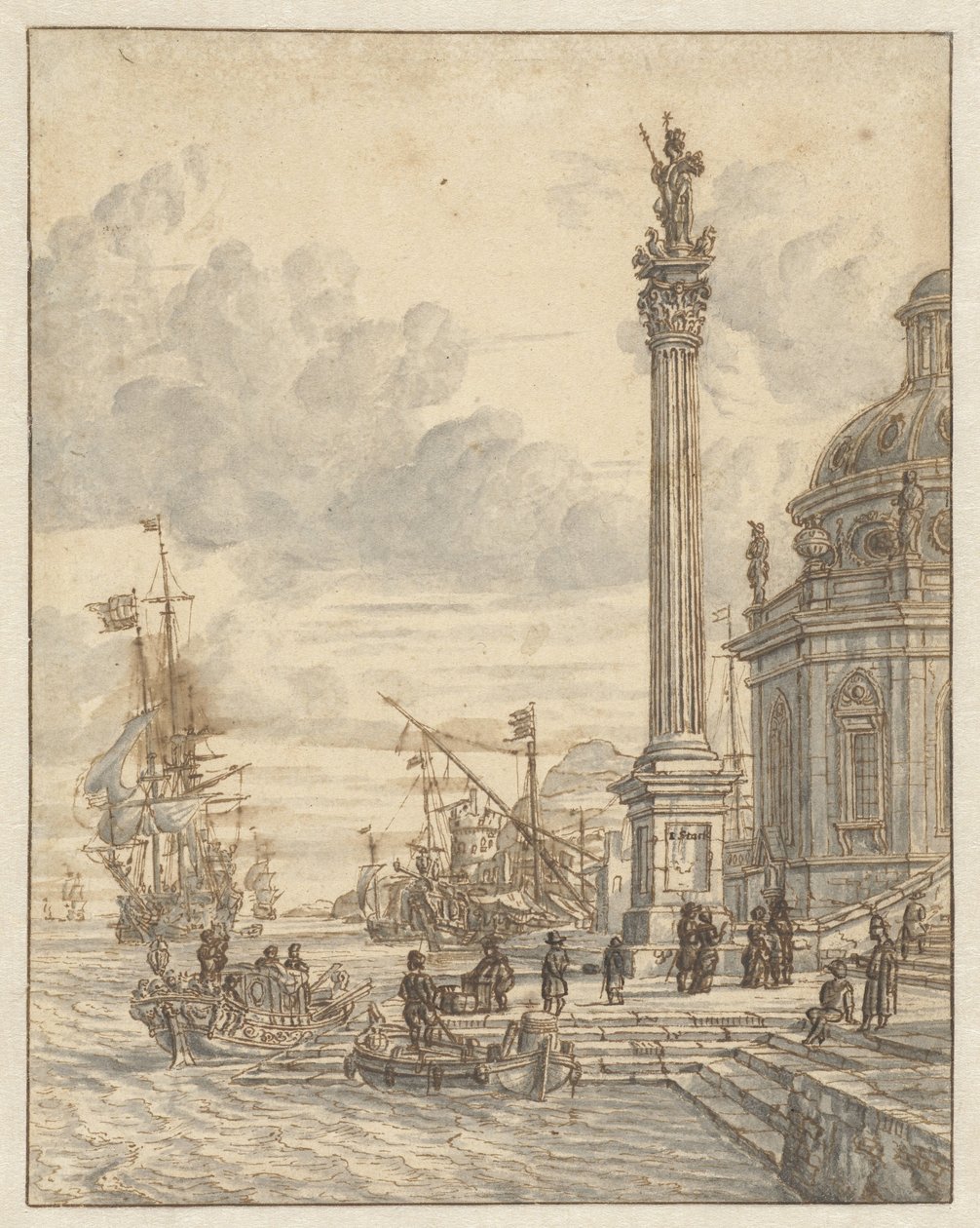 italský přístav od Jacobus Storck