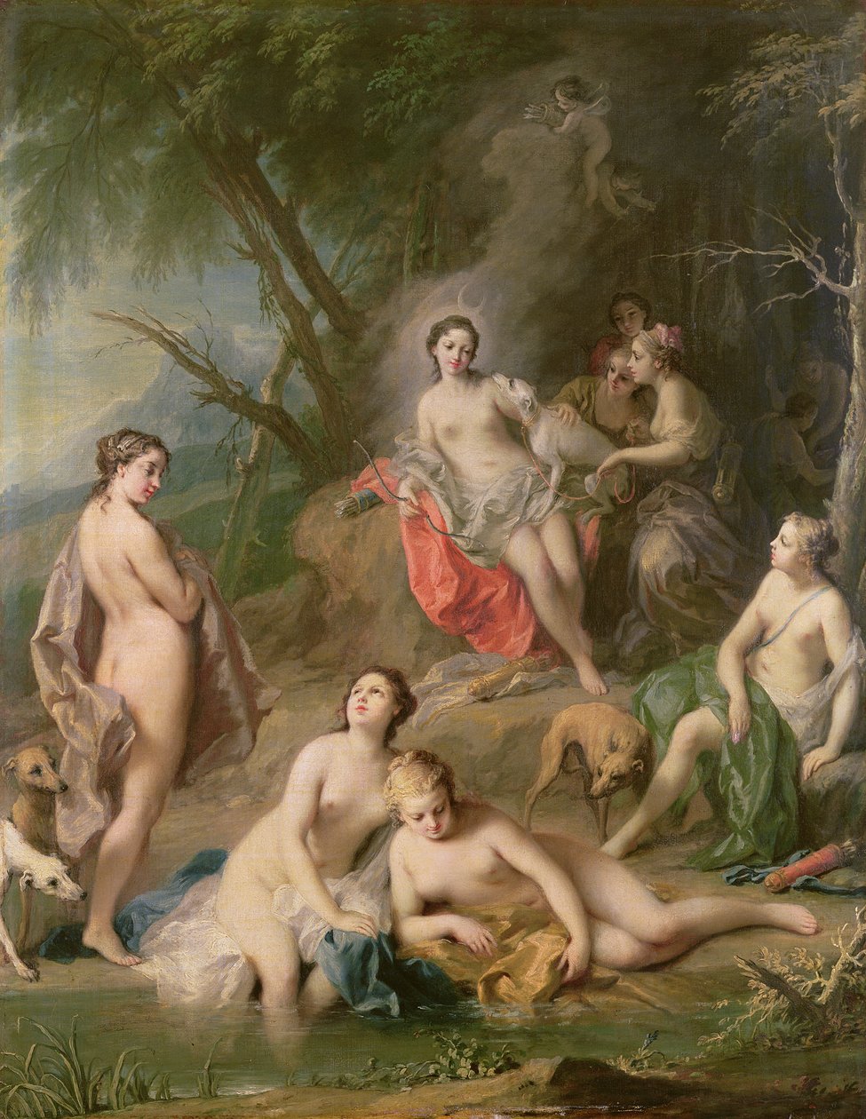 Diana se koupe se svými nymfami od Jacopo Amigoni