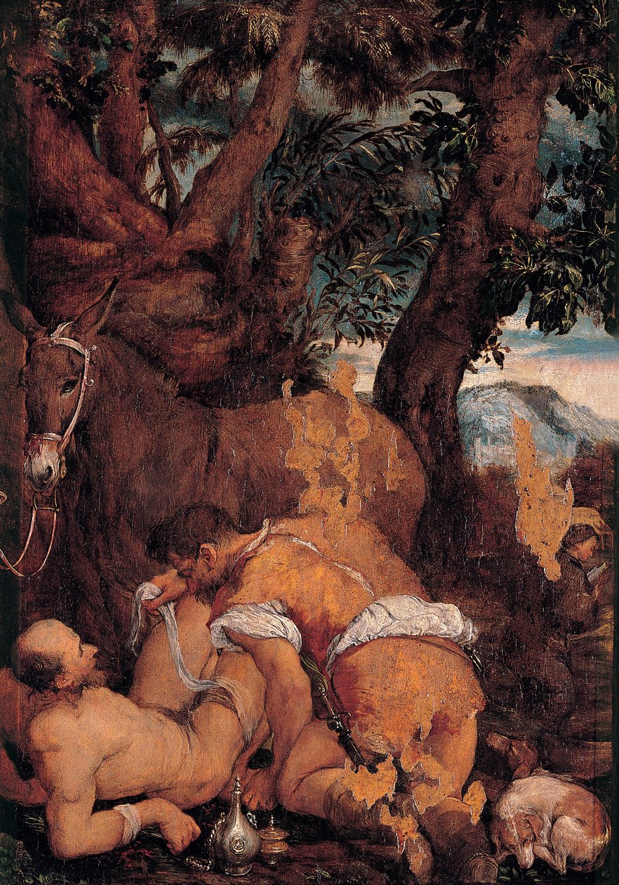 Dobrý Samaritán od Jacopo Bassano