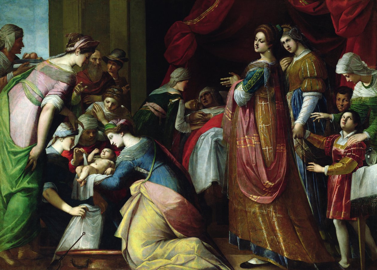 Narození Panny od Jacopo Ligozzi