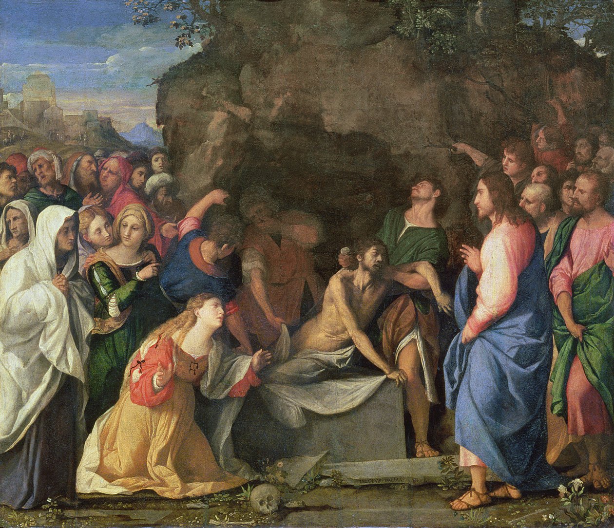 Vzkříšení Lazara, kolem 1508-10 (panel) od Jacopo Palma