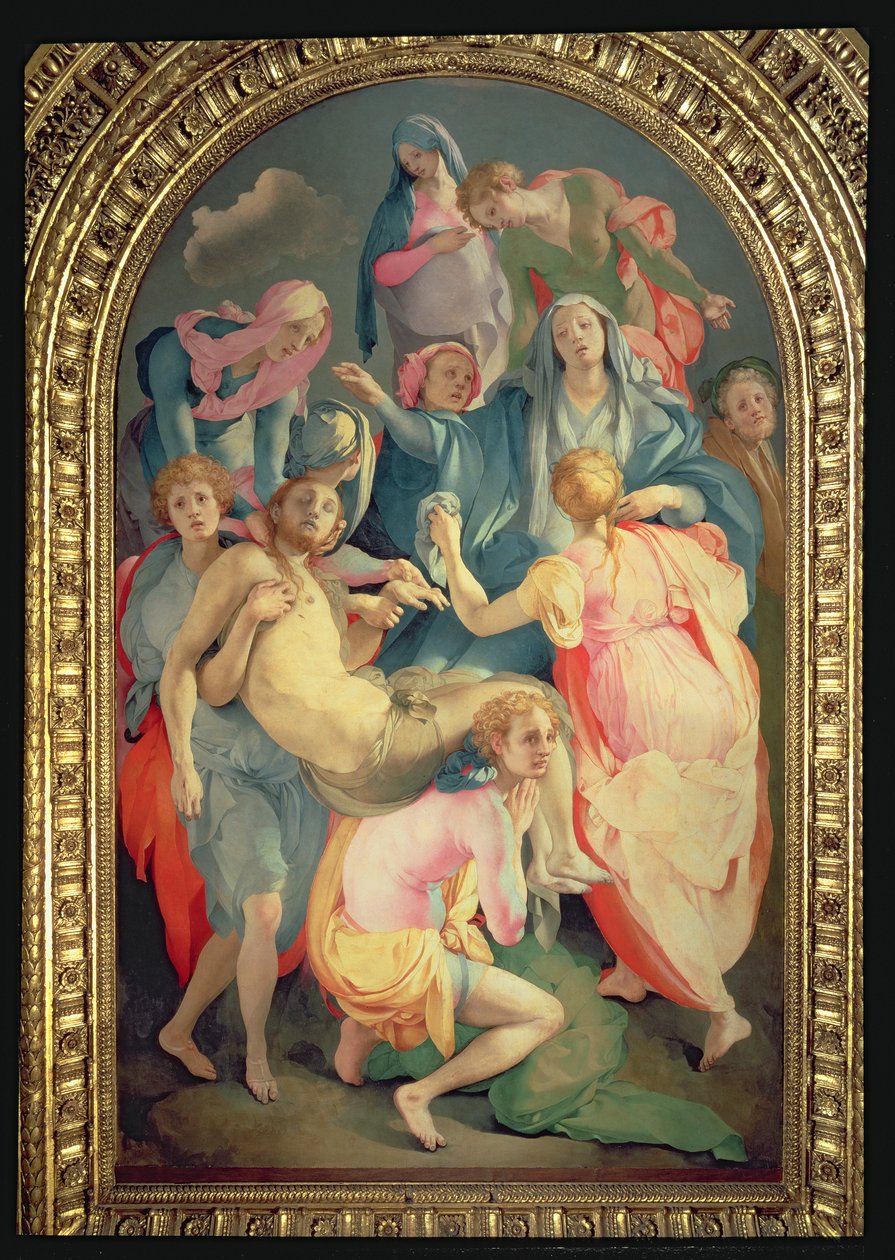 The Deposition of Christ, 1525-28 (panel) (podrobnosti viz 82734) od Jacopo Pontormo