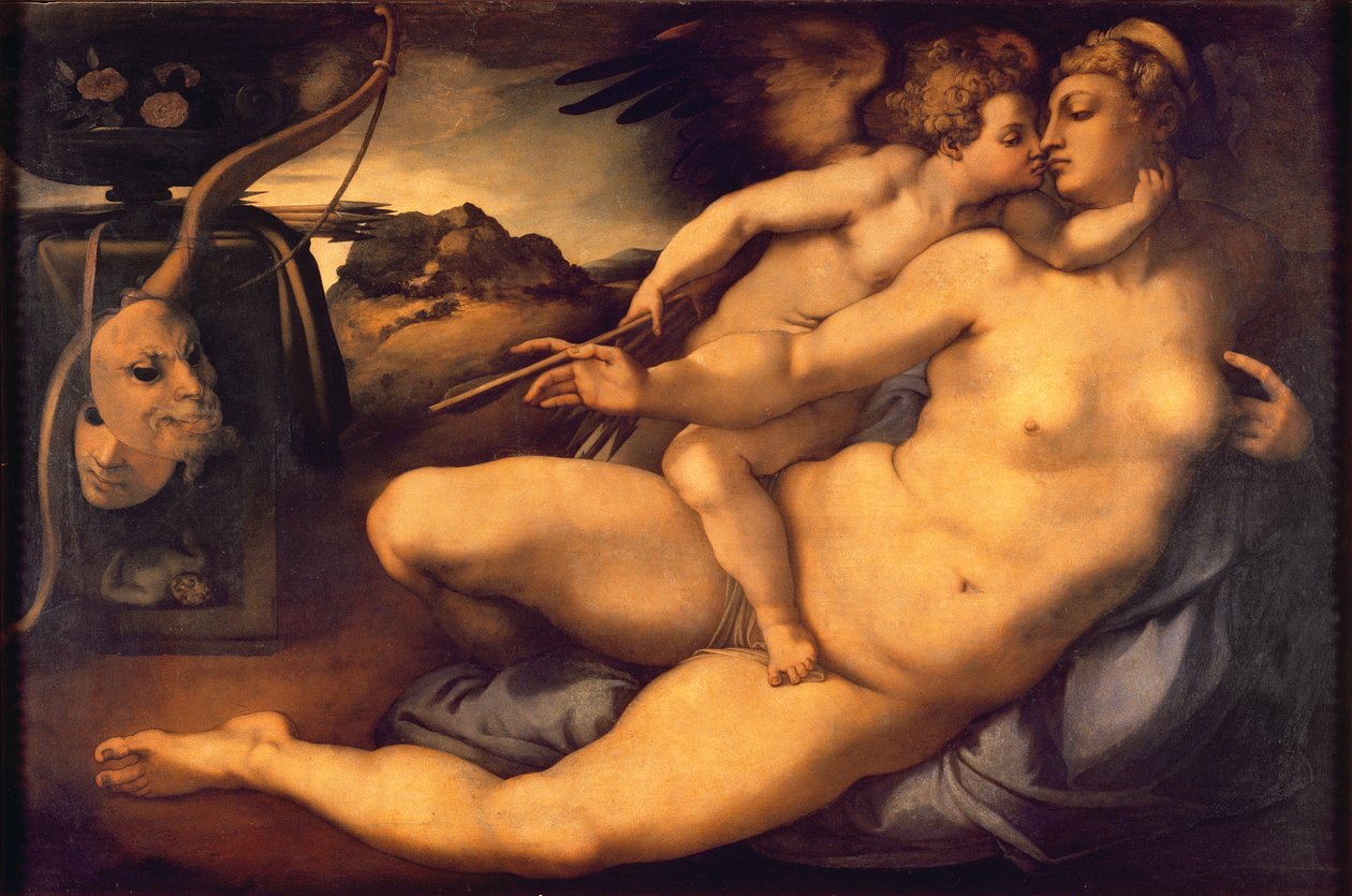 Venuše a Amor, 1533 od Jacopo Pontormo