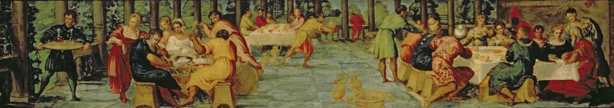 Banket krále Belšazara, c.154344 (panel) od Jacopo Robusti Tintoretto