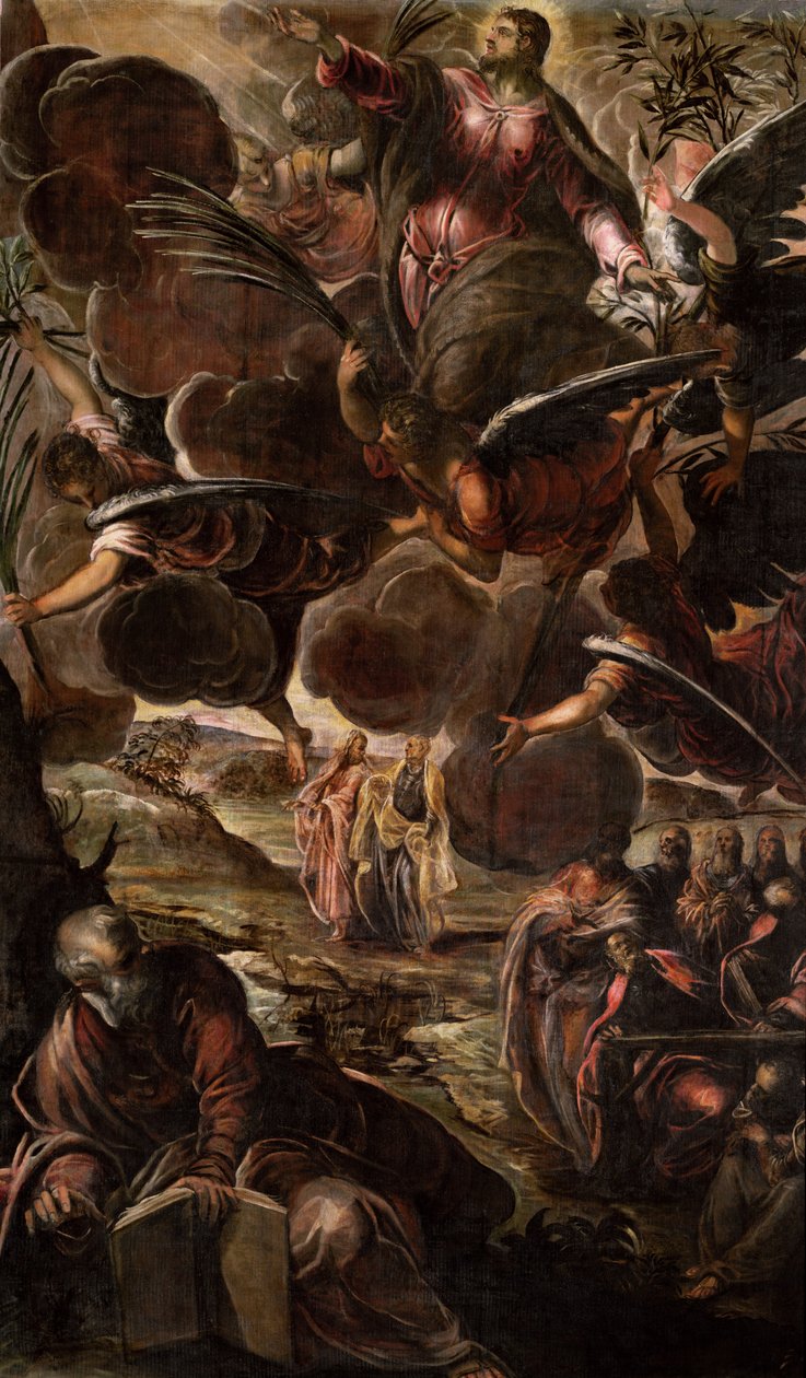 Nanebevstoupení Krista od Jacopo Robusti Tintoretto