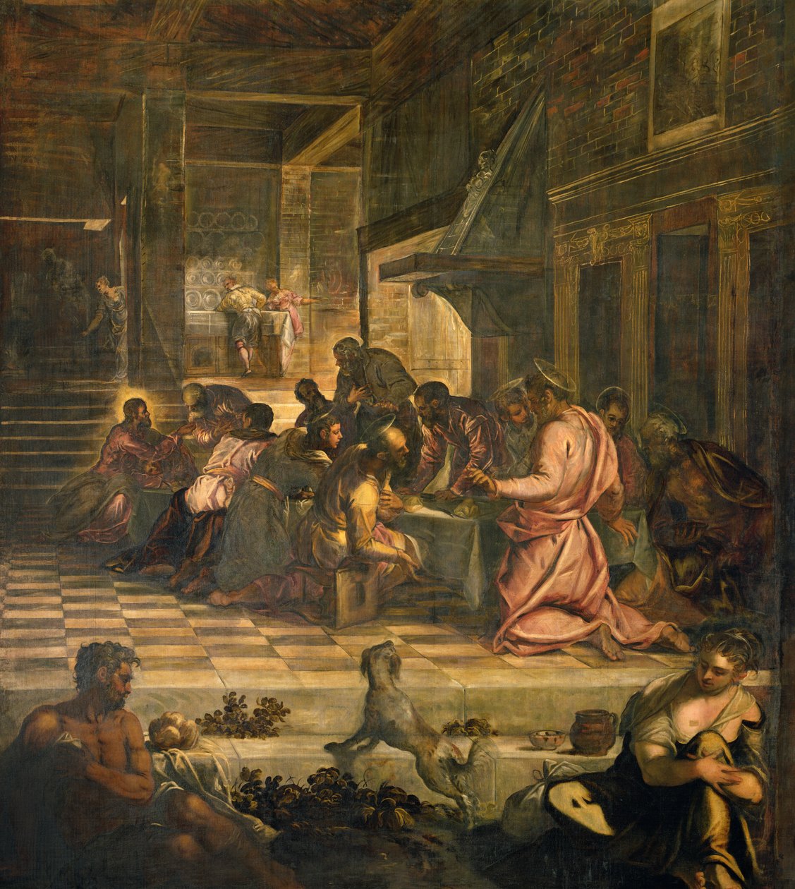 Poslední večeře (panel) od Jacopo Robusti Tintoretto