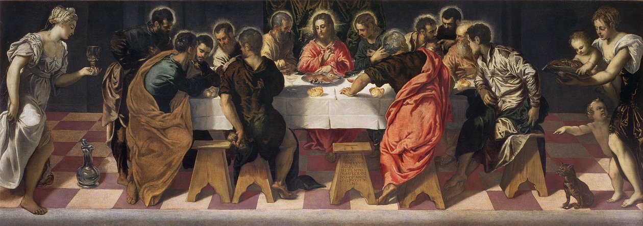 Poslední večeře od Jacopo Robusti Tintoretto