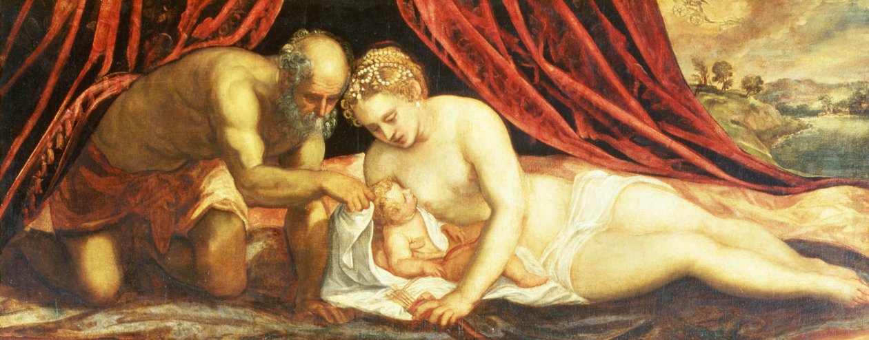 Venuše, Vulkán a Amor od Jacopo Robusti Tintoretto