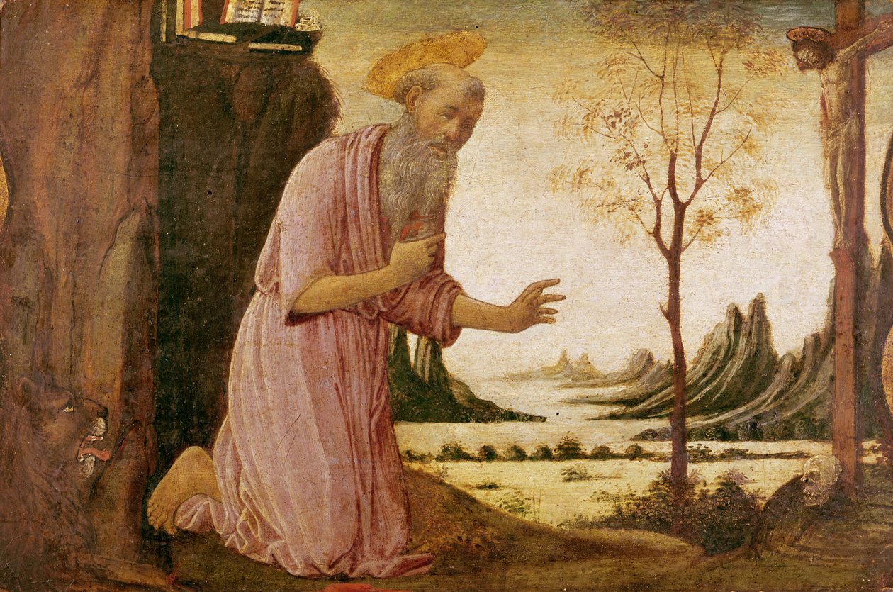 Svatý Jeroným od Jacopo del Sellaio