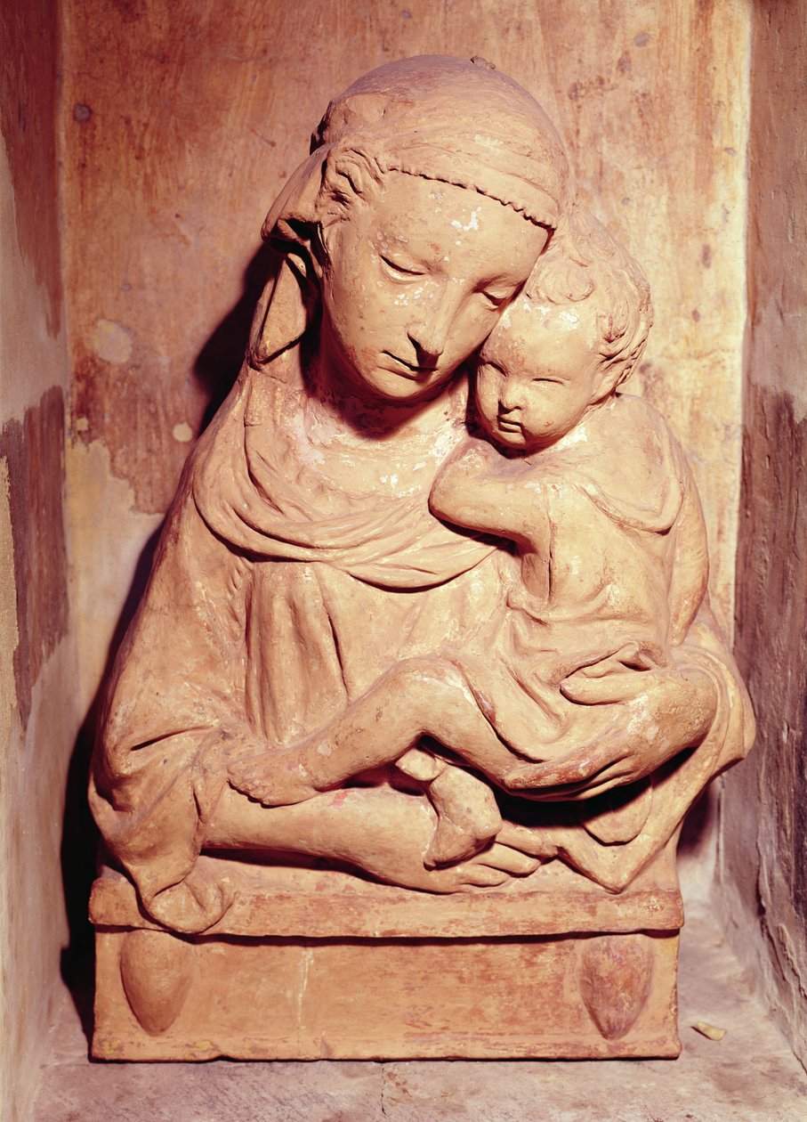Panna a dítě (mramor) od Jacopo della Quercia