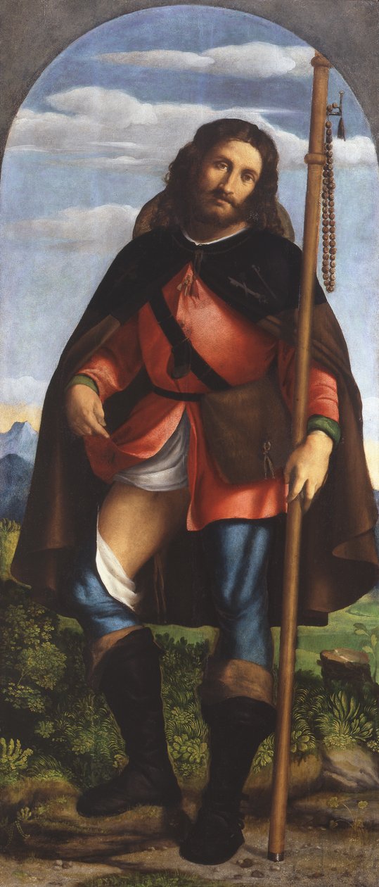 Svatý. Roch od Jacopo (c.1480 1528) Palma