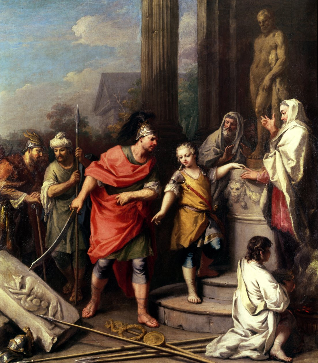 Hannibal přísahal Římu věčné nepřátelství od Jacopo Amigoni