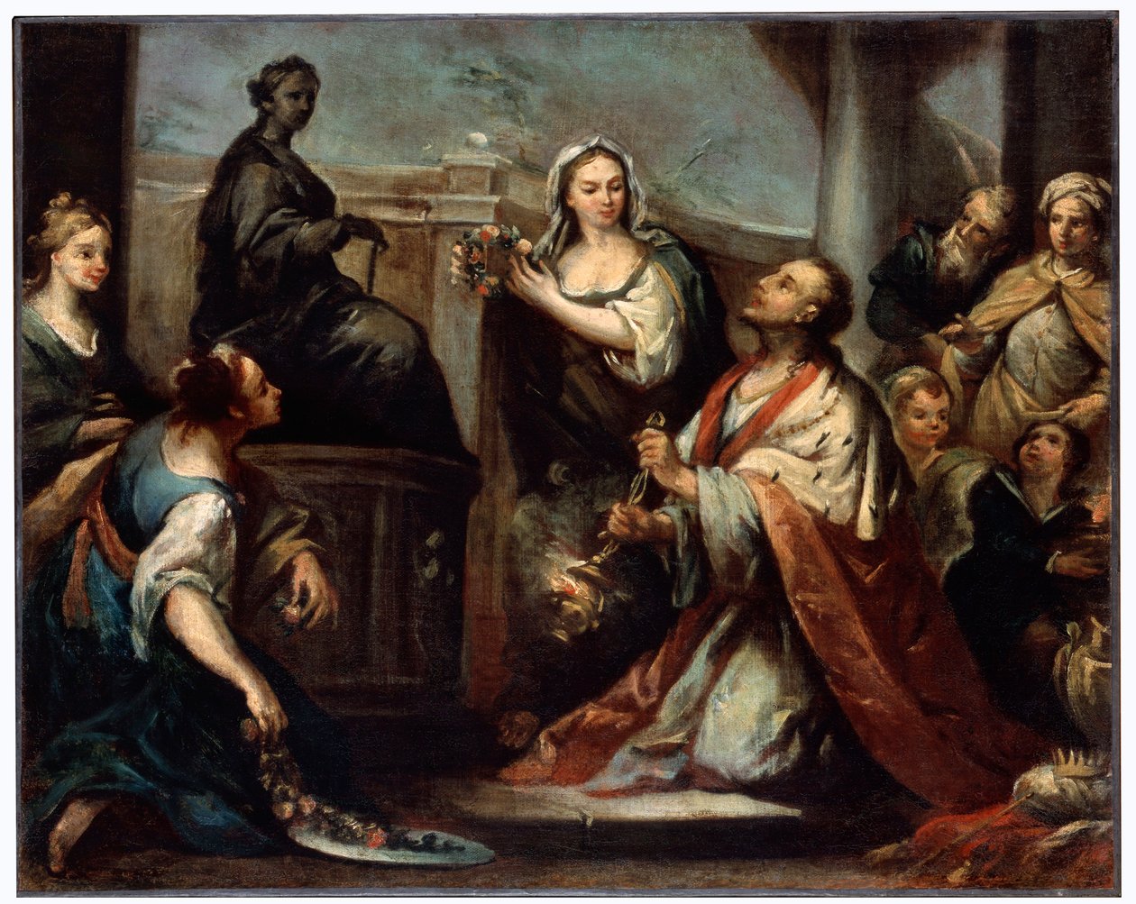 Modloslužba krále Šalamouna, c1739 od Jacopo Amigoni