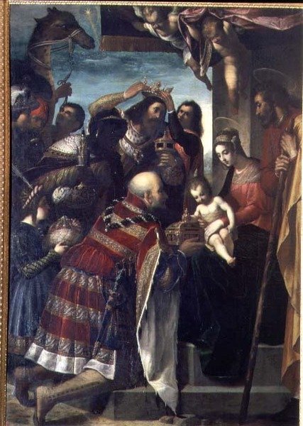 Klanění tří králů od Jacopo Ligozzi