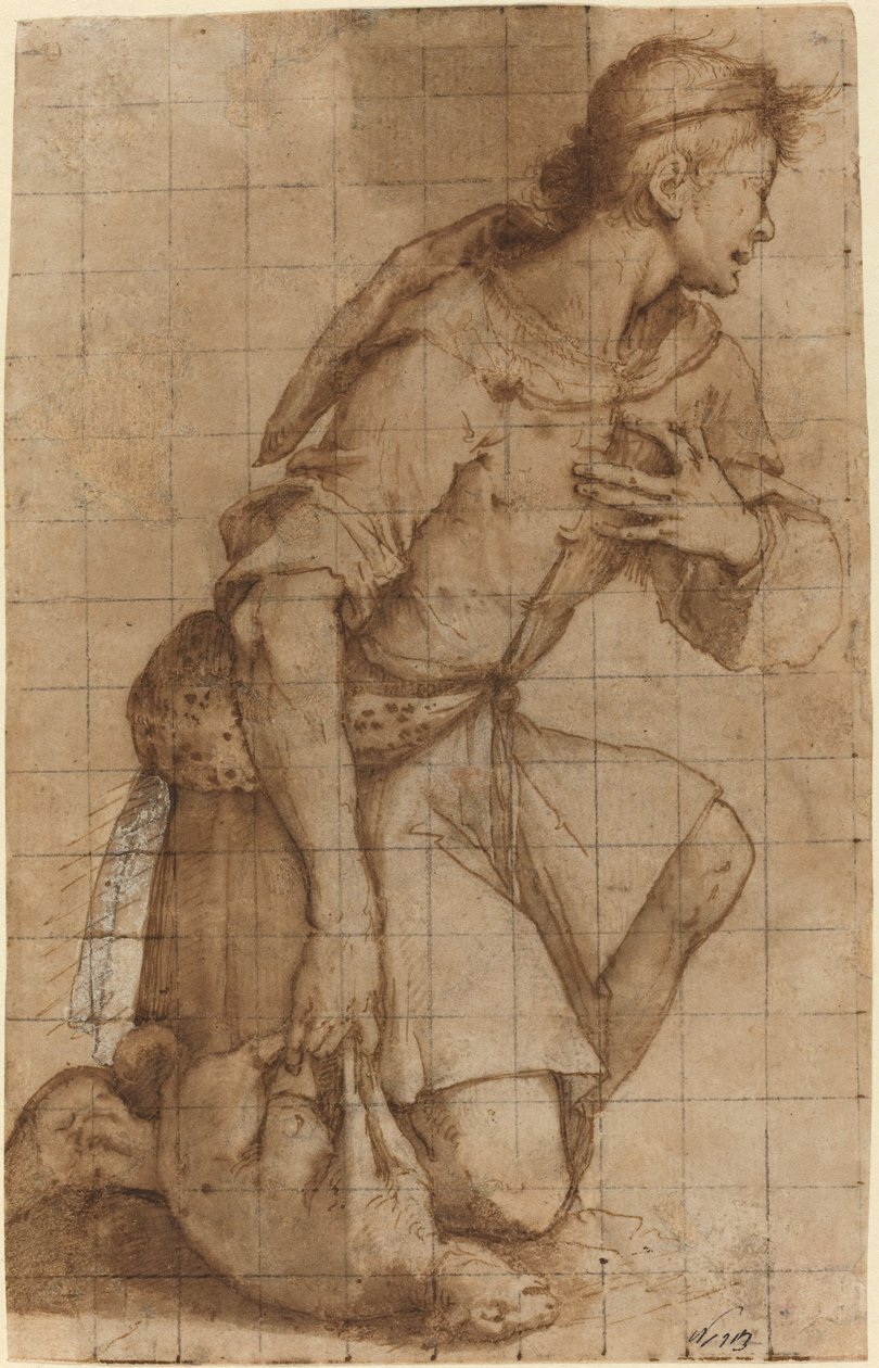 Klečící ovčák od Jacopo Ligozzi