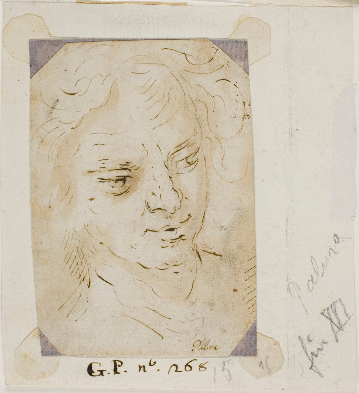 Hlava muže od Jacopo Palma il Giovane