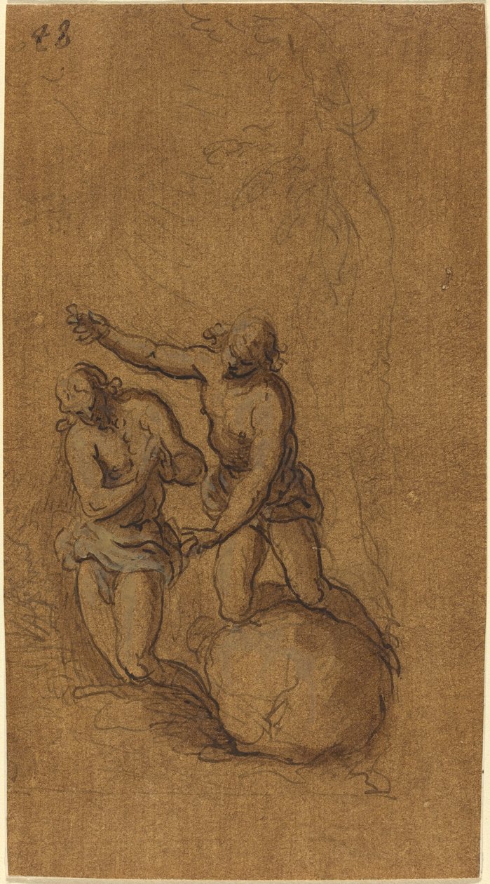 Křest Kristův od Jacopo Palma il Giovane