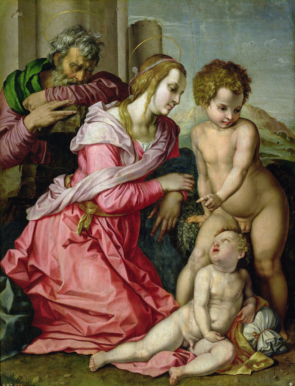 Svatá rodina od Jacopo Pontormo