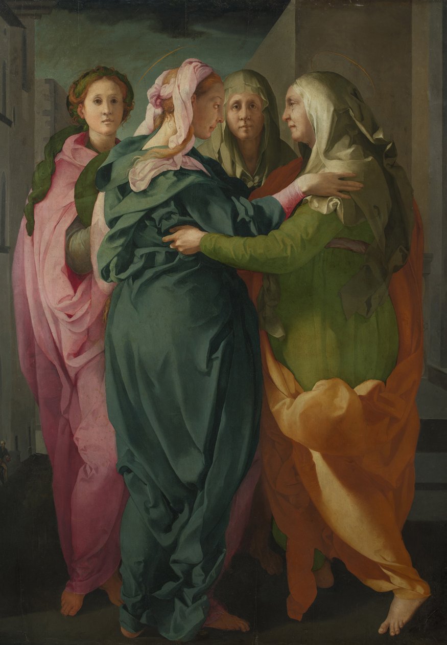 Navštívení, asi 1528-1529 od Jacopo Pontormo