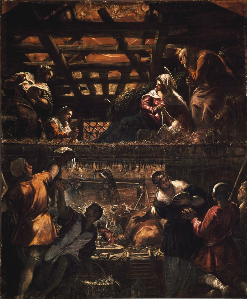 Klanění pastýřů od Jacopo Robusti Tintoretto
