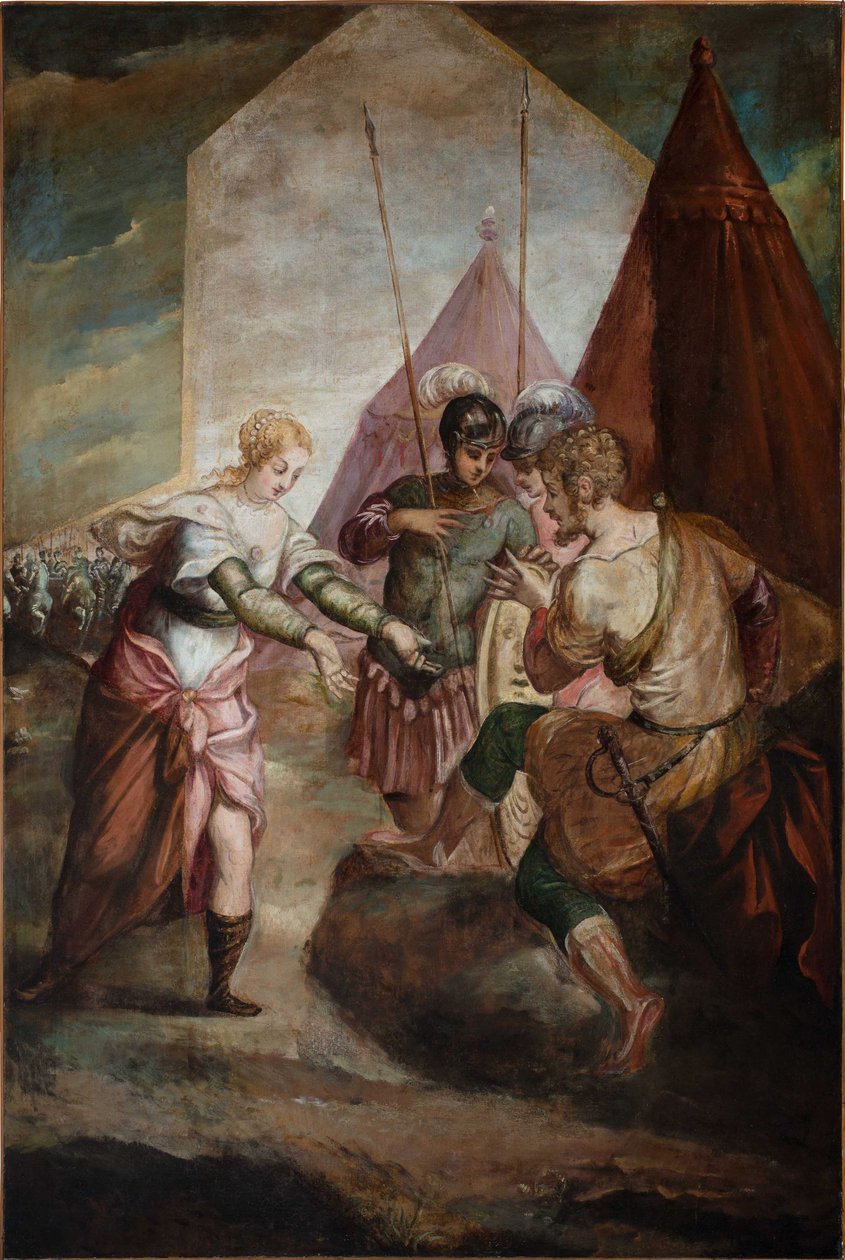 Briseis a Achilles. od Jacopo Robusti Tintoretto