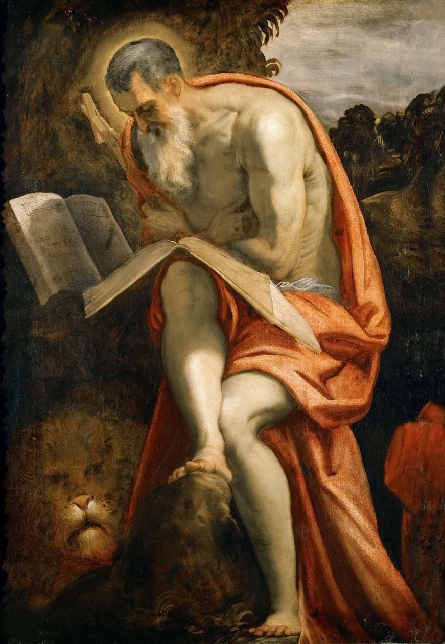 Svatý Jeroným, asi 1573-1575. od Jacopo Robusti Tintoretto