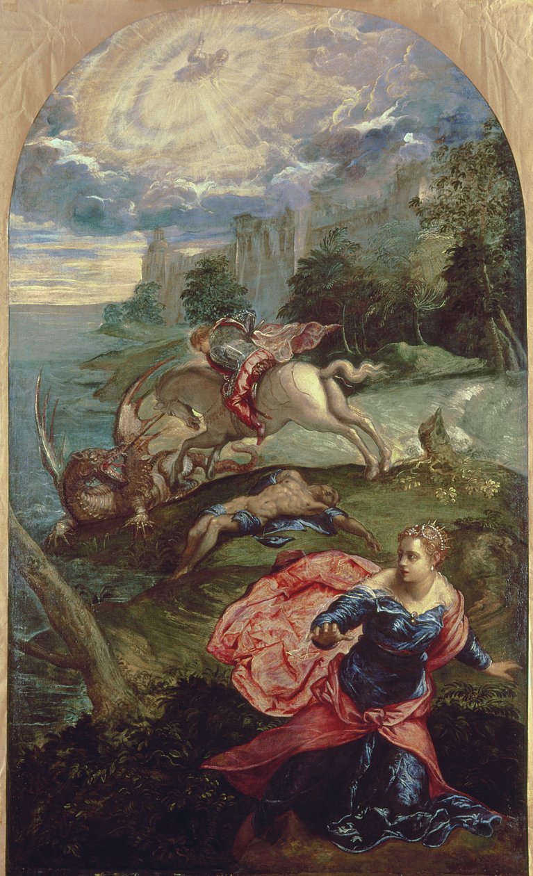 St.George and the Dragon od Jacopo Robusti Tintoretto