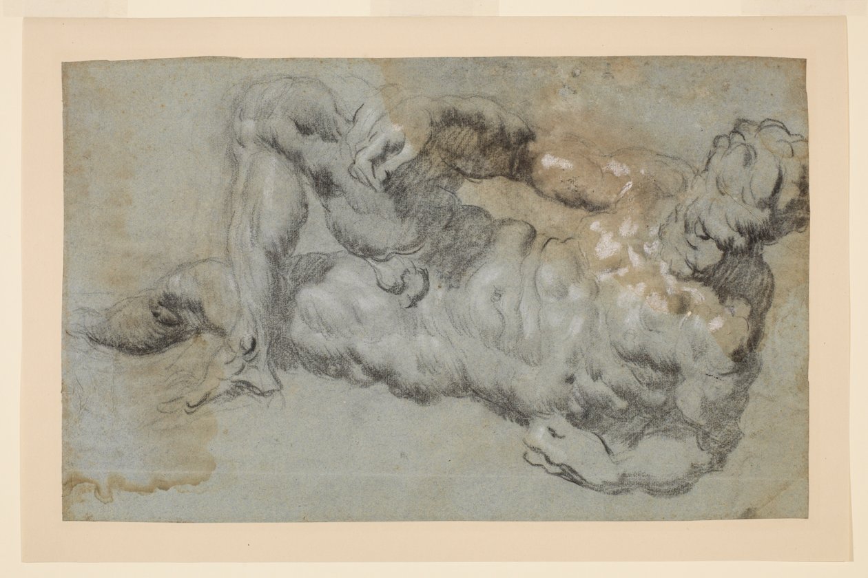 Studium po Michelangelově "Večeru" od Jacopo Robusti Tintoretto