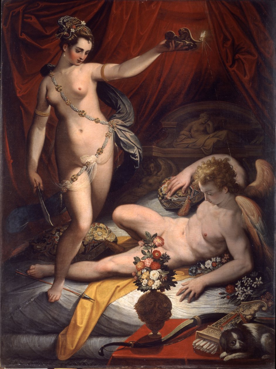 Amor a Psyche, 1589 od Jacopo Zucchi