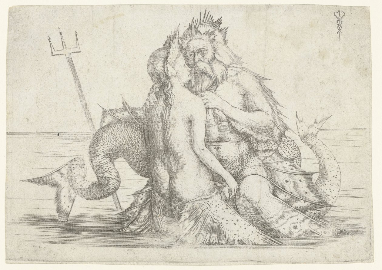 Triton a Nereid v objetí od Jacopo de