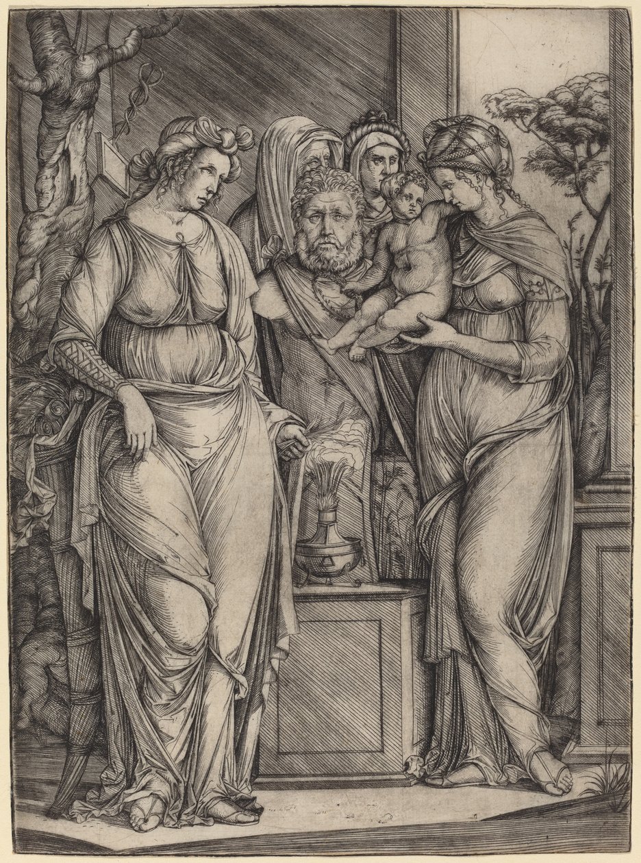 Velká oběť Priapusovi, c. 14991501. od Jacopo de Barbari