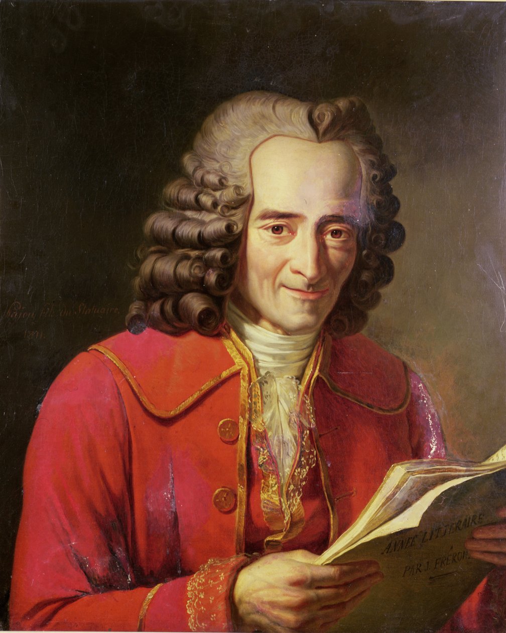 Voltaire (1694-1778) čte 
