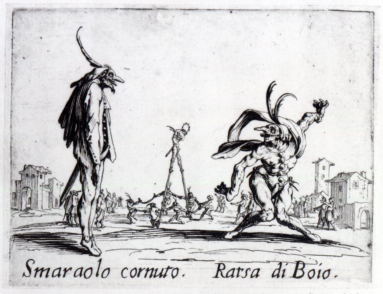 Balli de Sfessania, kolem roku 1622 od Jacques Callot