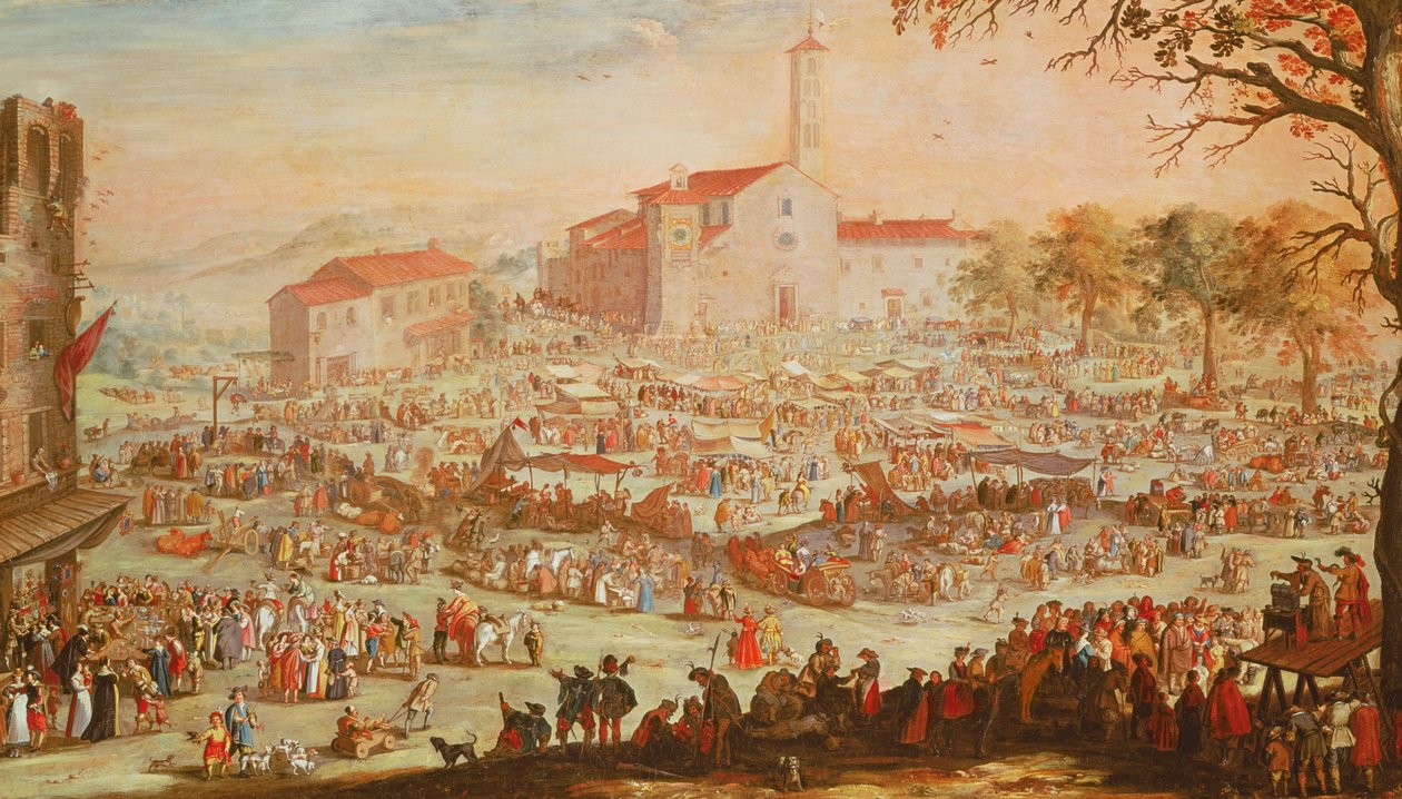 Veletrh v Impruneta, 1638 od Jacques Callot