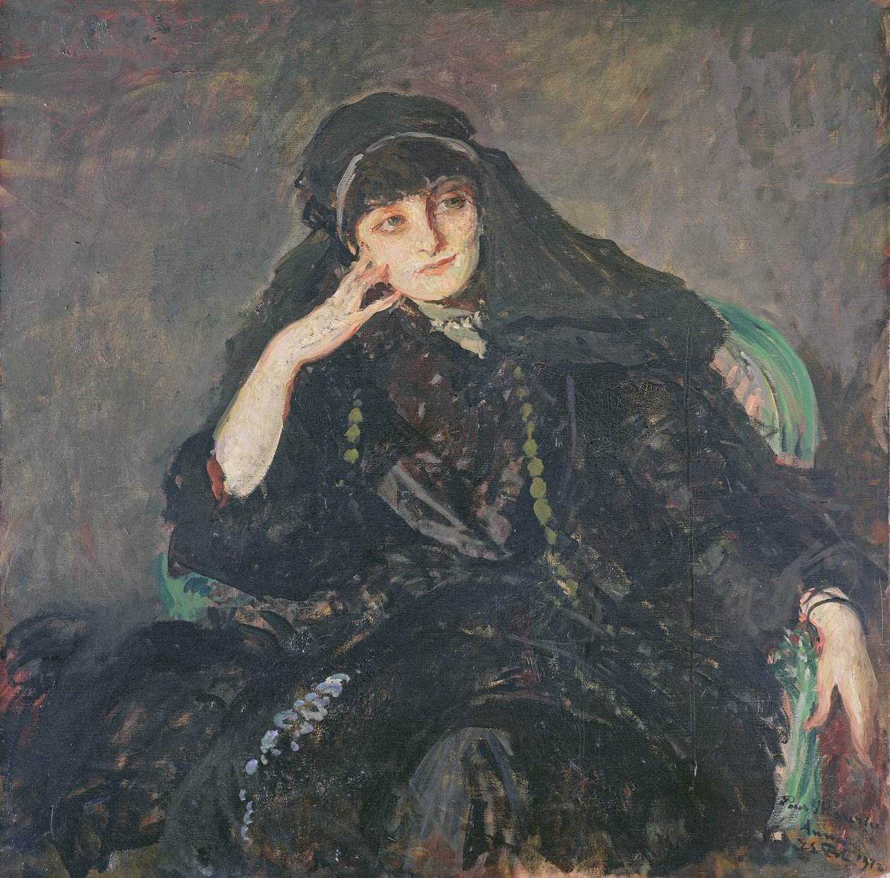Anna, hraběnka z Noailles, 1912 od Jacques Emile Blanche
