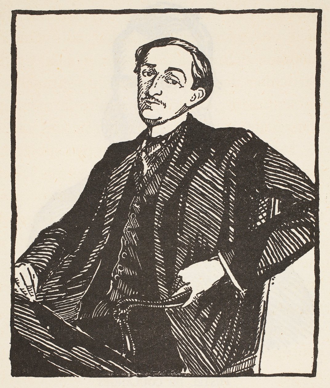 Maurice Barres, kopie Boris Mestchersky († 1957), ilustrace z 