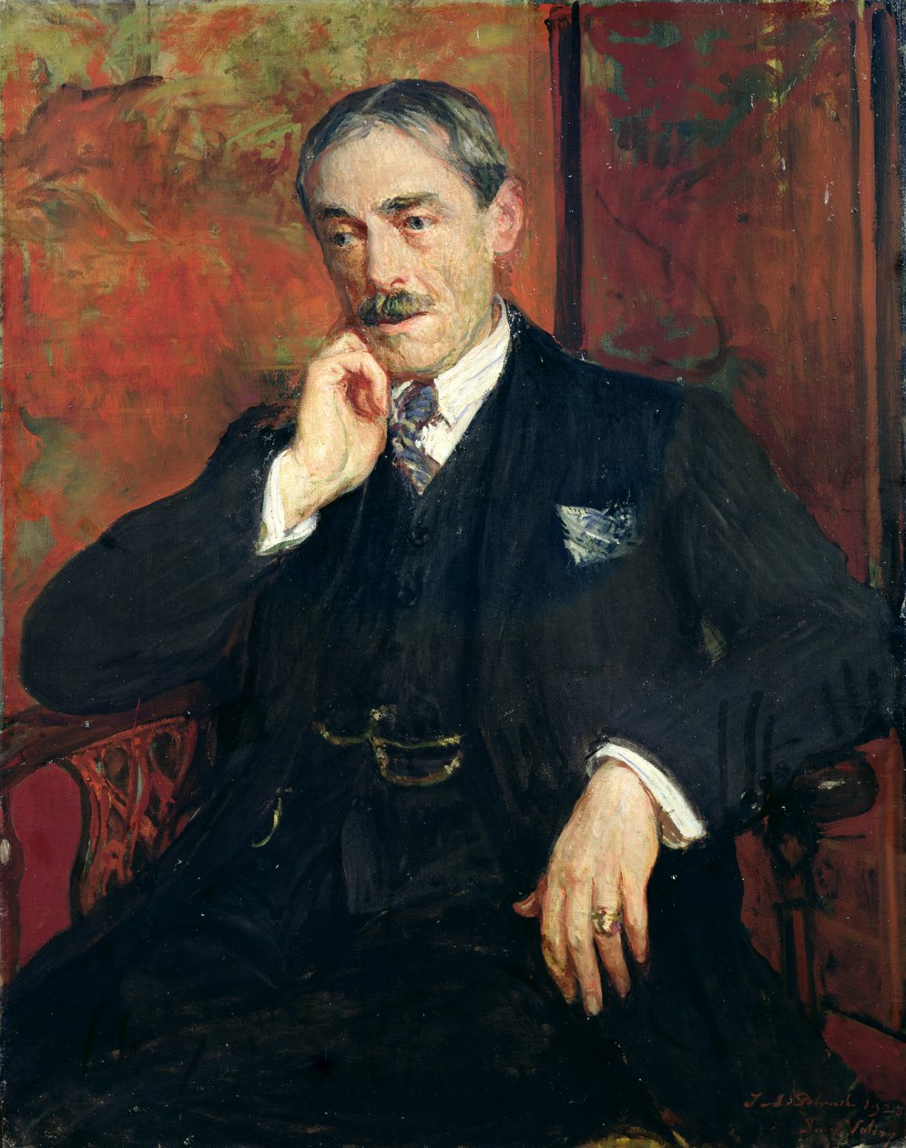 Portrét Paula Valeryho (1871-1945), 1923 od Jacques Emile Blanche