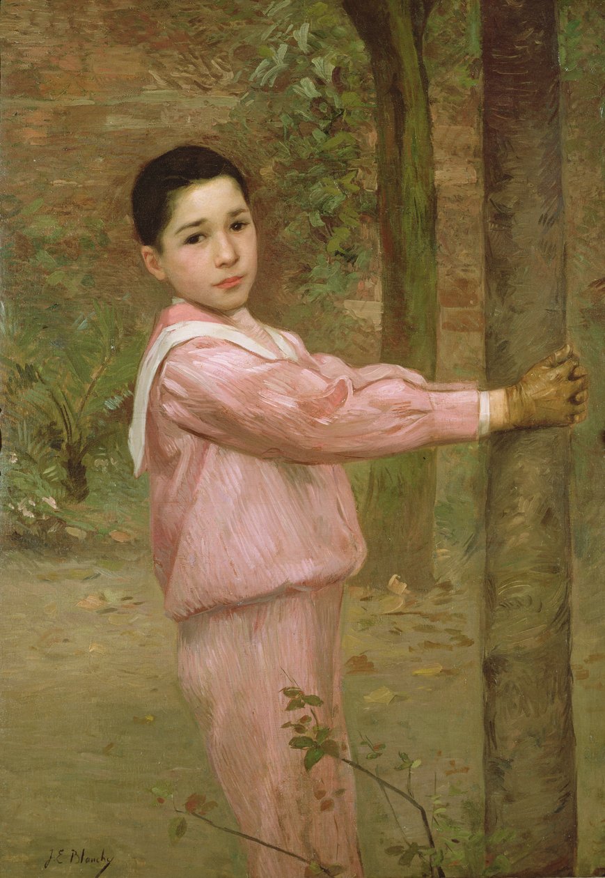 Portrét chlapce v růžovém námořnickém obleku od Jacques Emile Blanche