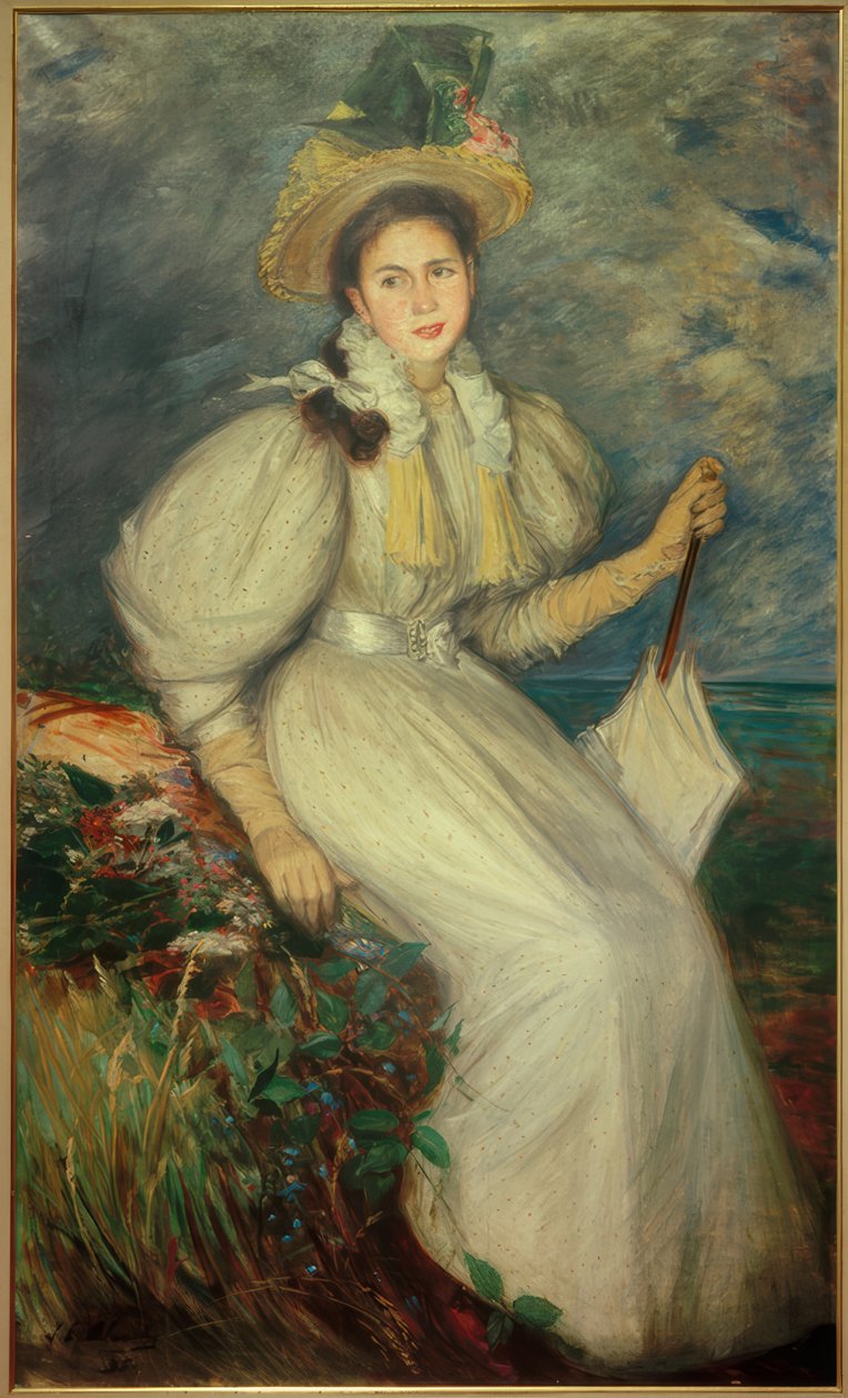 Portrét mladé ženy od Jacques Emile Blanche