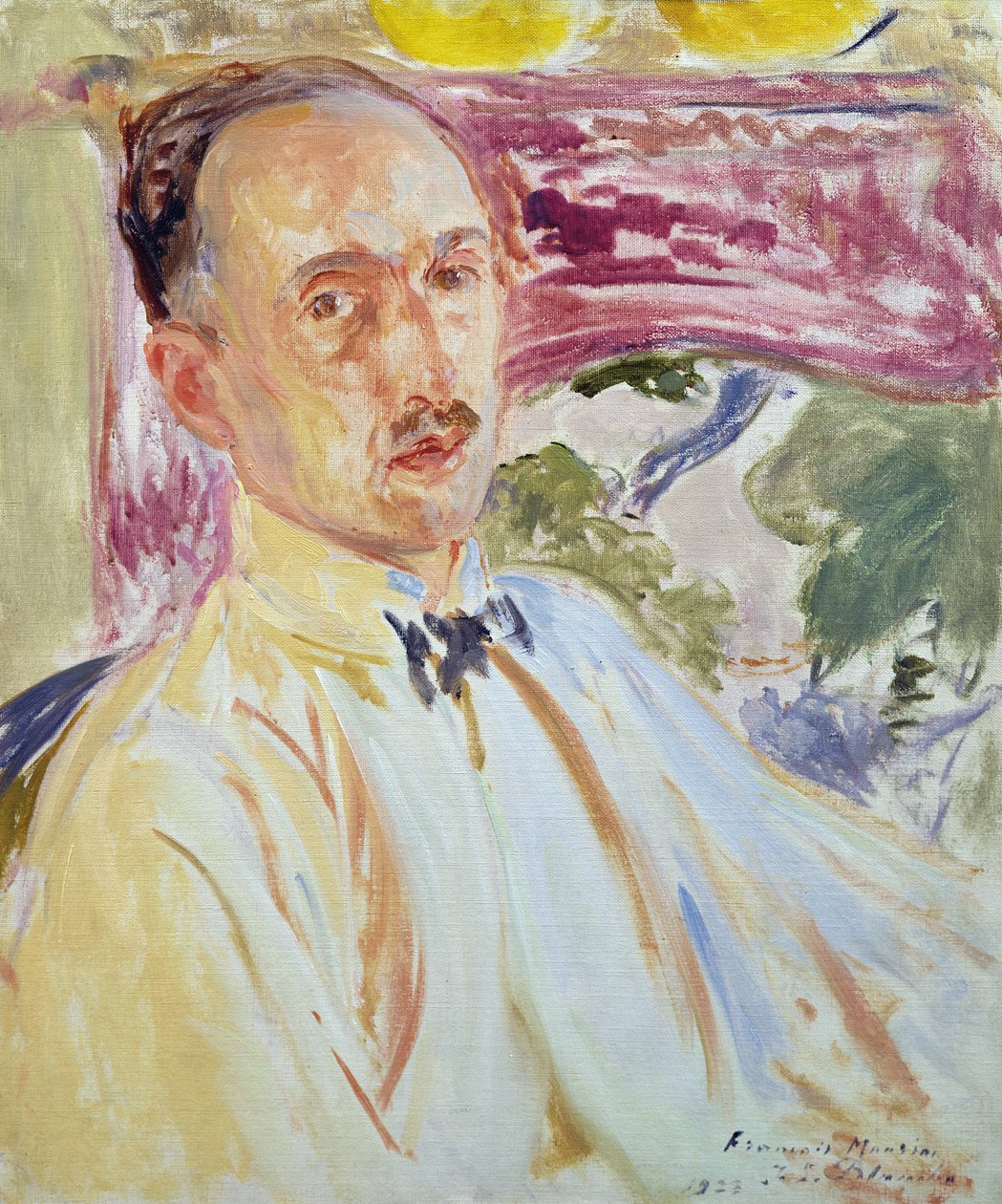 Studie k portrétu Francoise Mauriaca, 1923 (olej na kartě) od Jacques Emile Blanche
