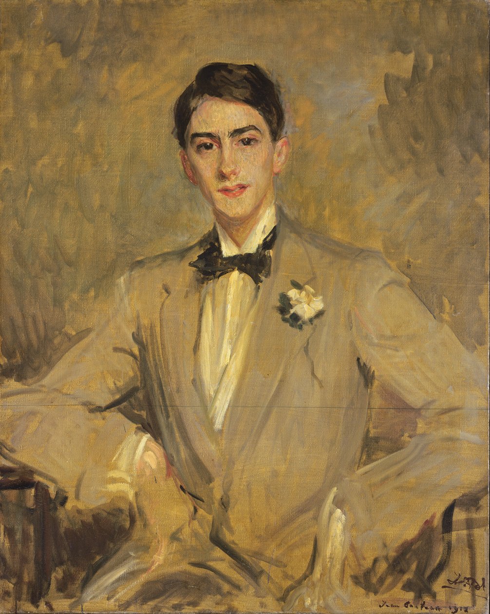 Studie k portrétu Jeana Cocteaua (1889-1963) 1912 od Jacques Emile Blanche