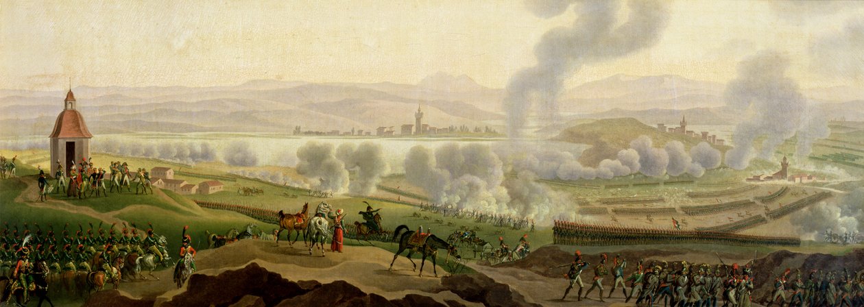 Bitva u Wagramu, 6. července 1809 od Jacques Francois Joseph Swebach