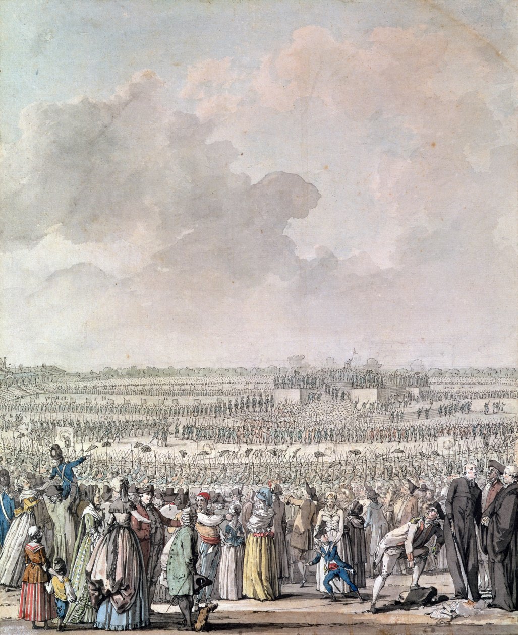 Festival federace na Champ de Mars, 14. července 1790 od Jacques Francois Joseph Swebach