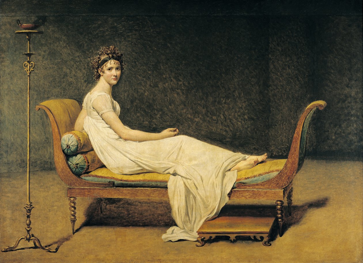 Madame Recamier, 1800 od Jacques Louis David