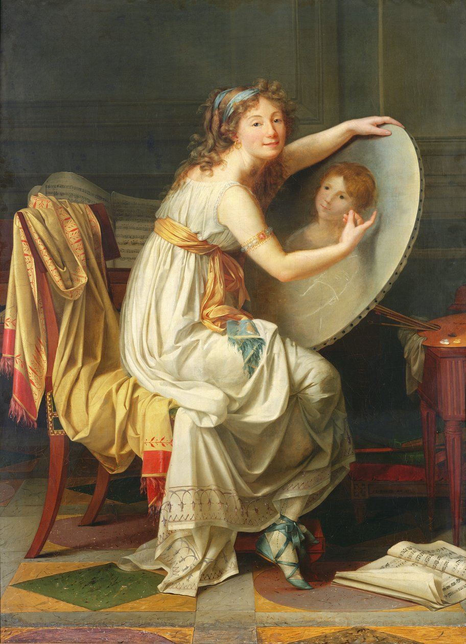 Portrét Rose Adelaide Ducreux (1761-1802) od Jacques Louis David