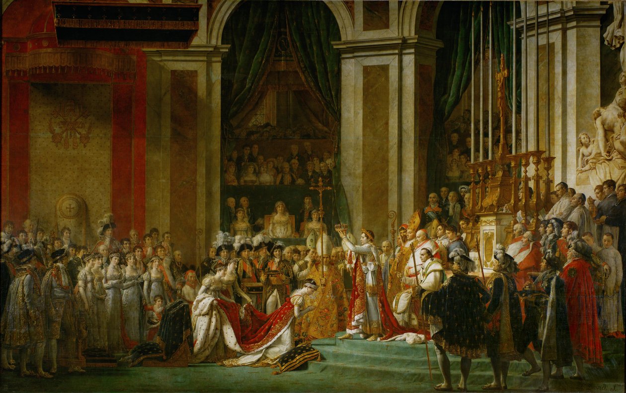 Korunovace Napoleona (1805-1807) od Jacques Louis David