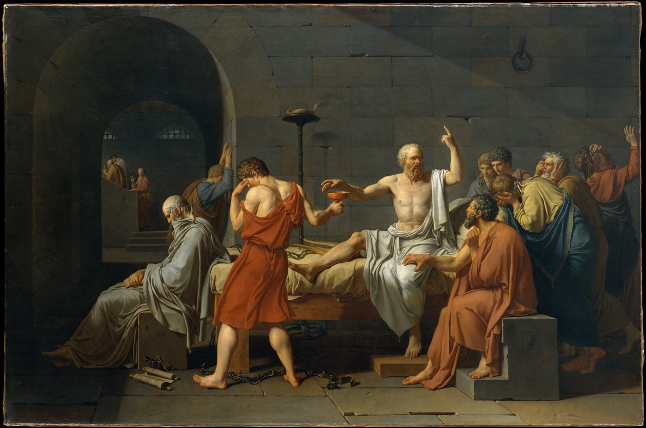 Smrt Sokratova od Jacques Louis David