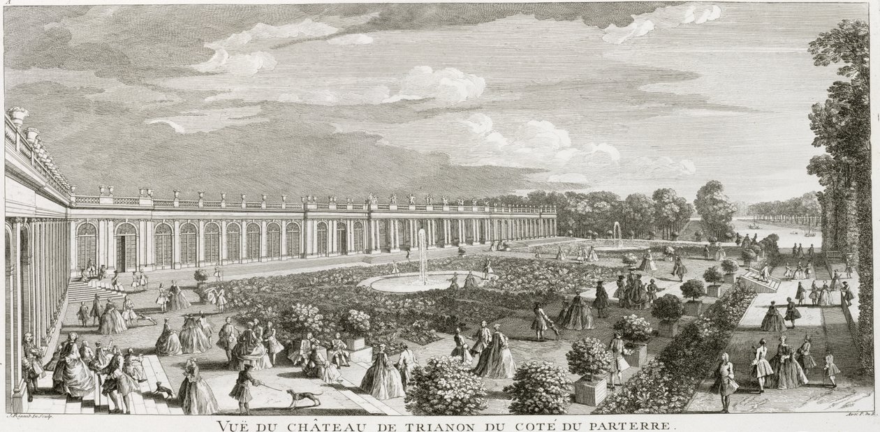Pohled na Chateau de Trianon, parter (viz také 187758) od Jacques Rigaud